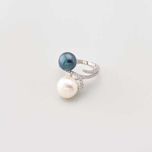 pierścionek z perłami