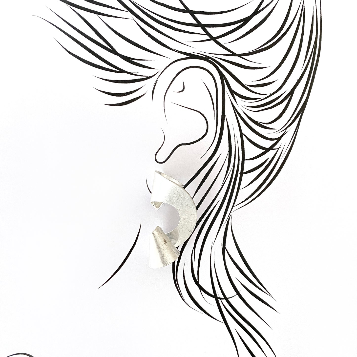 Geometric spiral earrings Sonata (Spain)