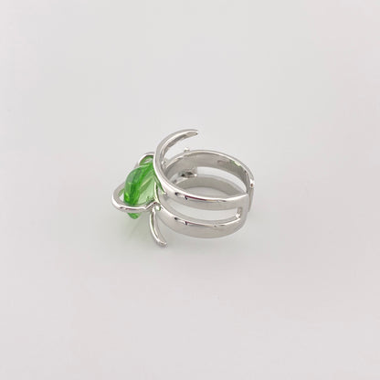 pierścionek zielony